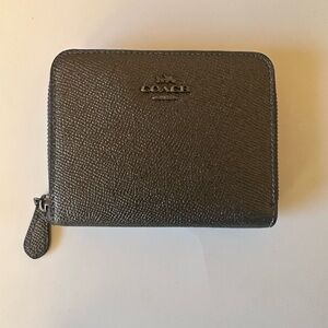 Coach Shimmering Charcoal Card Holder
